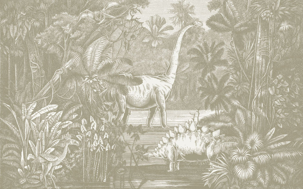 Sample – Jurassic Kingdom - Custom Sized Wallpaper Mural (per m2)