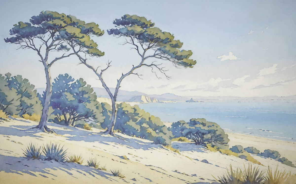 Sample – Sandy Coast - Custom Sized Wallpaper Mural (per m2)