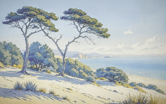 Sandy Coast - Custom Sized Wallpaper Mural (per m2)