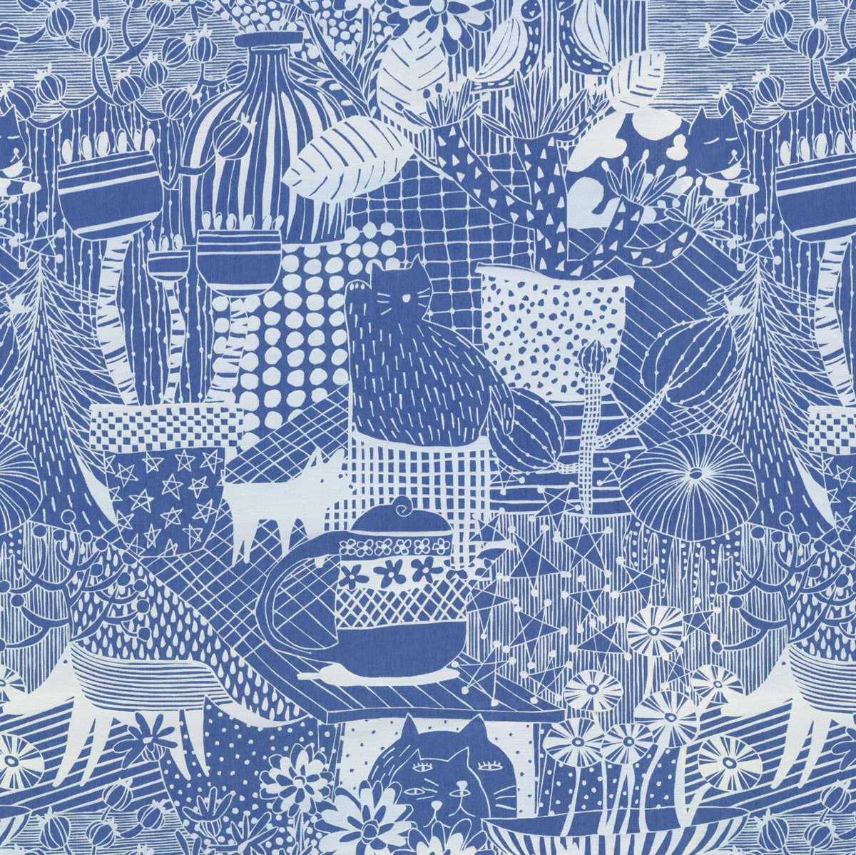 Sample – Feline Mirage - Custom Sized Wallpaper Mural (per m2)