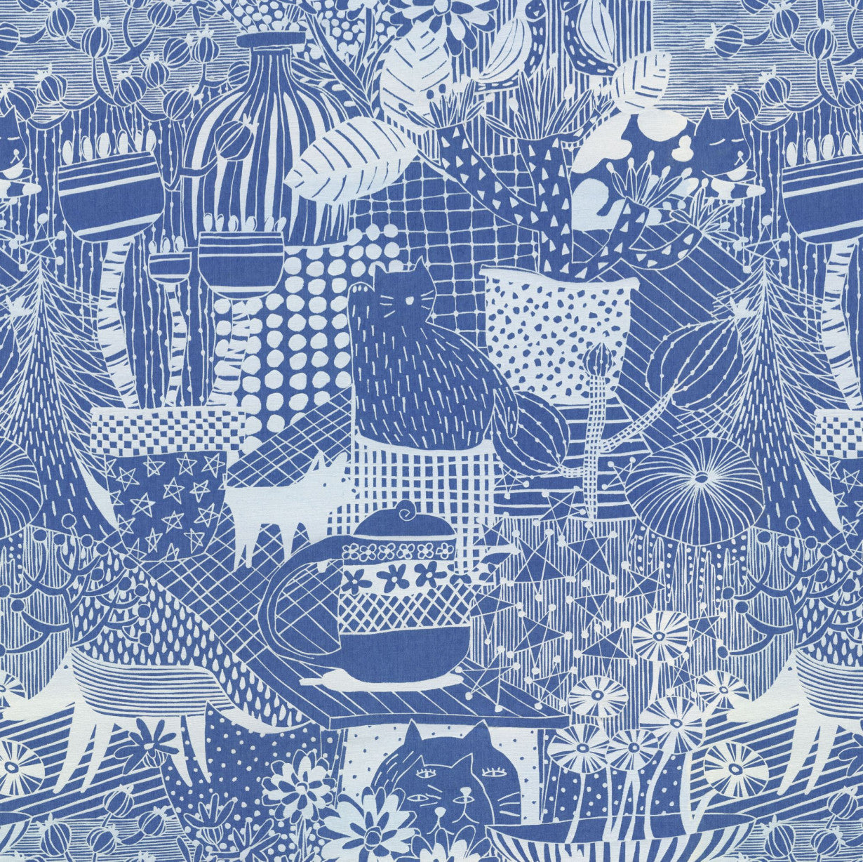 Sample – Feline Mirage - Custom Sized Wallpaper Mural (per m2)