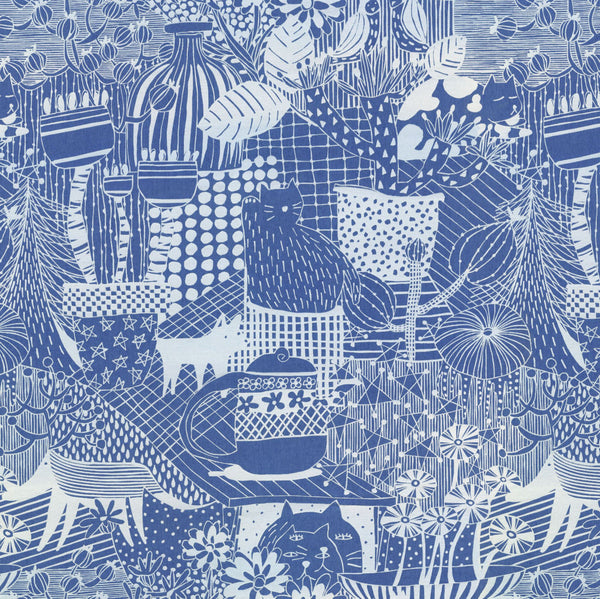 Sample – Feline Mirage - Custom Sized Wallpaper Mural (per m2)