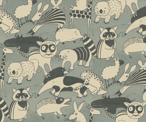 Sample – Wobble Zoo - Custom Sized Wallpaper Mural (per m2)