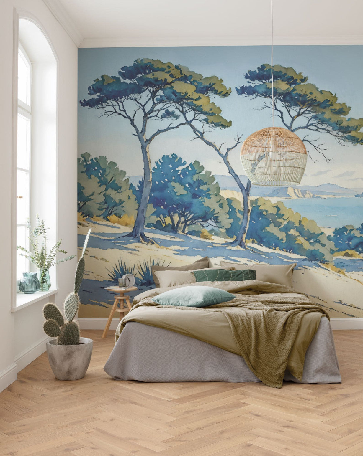 Sandy Coast - Custom Sized Wallpaper Mural (per m2)