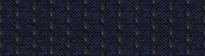 Deco Obsidian - Blue - Custom Sized Wallpaper Mural (per m2)