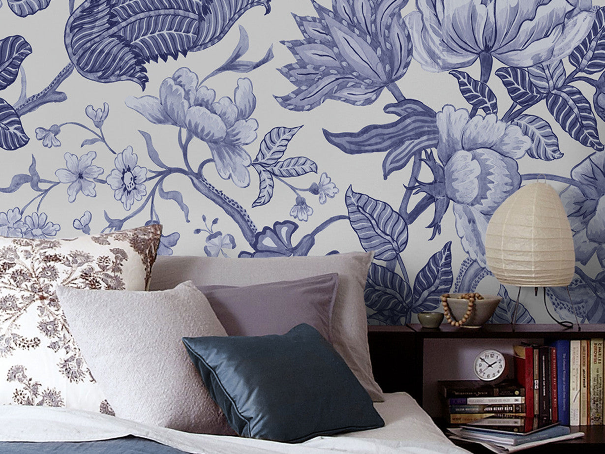 Bleuet - Custom Sized Mural Wallpaper (per m2)