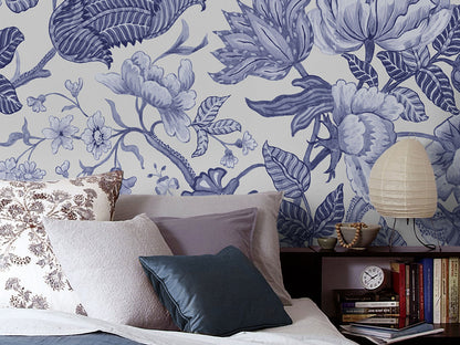 Bleuet - Custom Sized Mural Wallpaper (per m2)