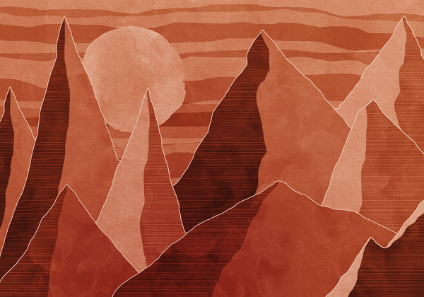 Sample – Desert Mile - Custom Sized Mural Wallpaper (per m2)