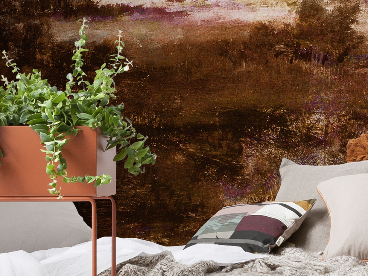 Autumna Rosso - Custom Sized Mural Wallpaper (per m2)