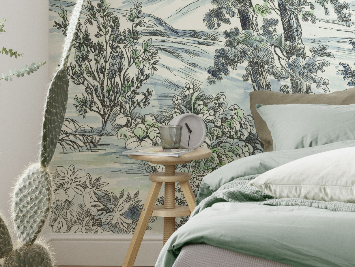 Highland Trees - Custom Sized Mural Wallpaper (per m2)