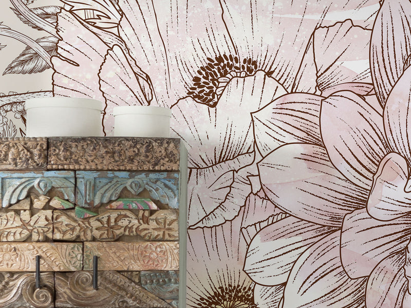 Allegra - Custom Sized Mural Wallpaper (per m2)