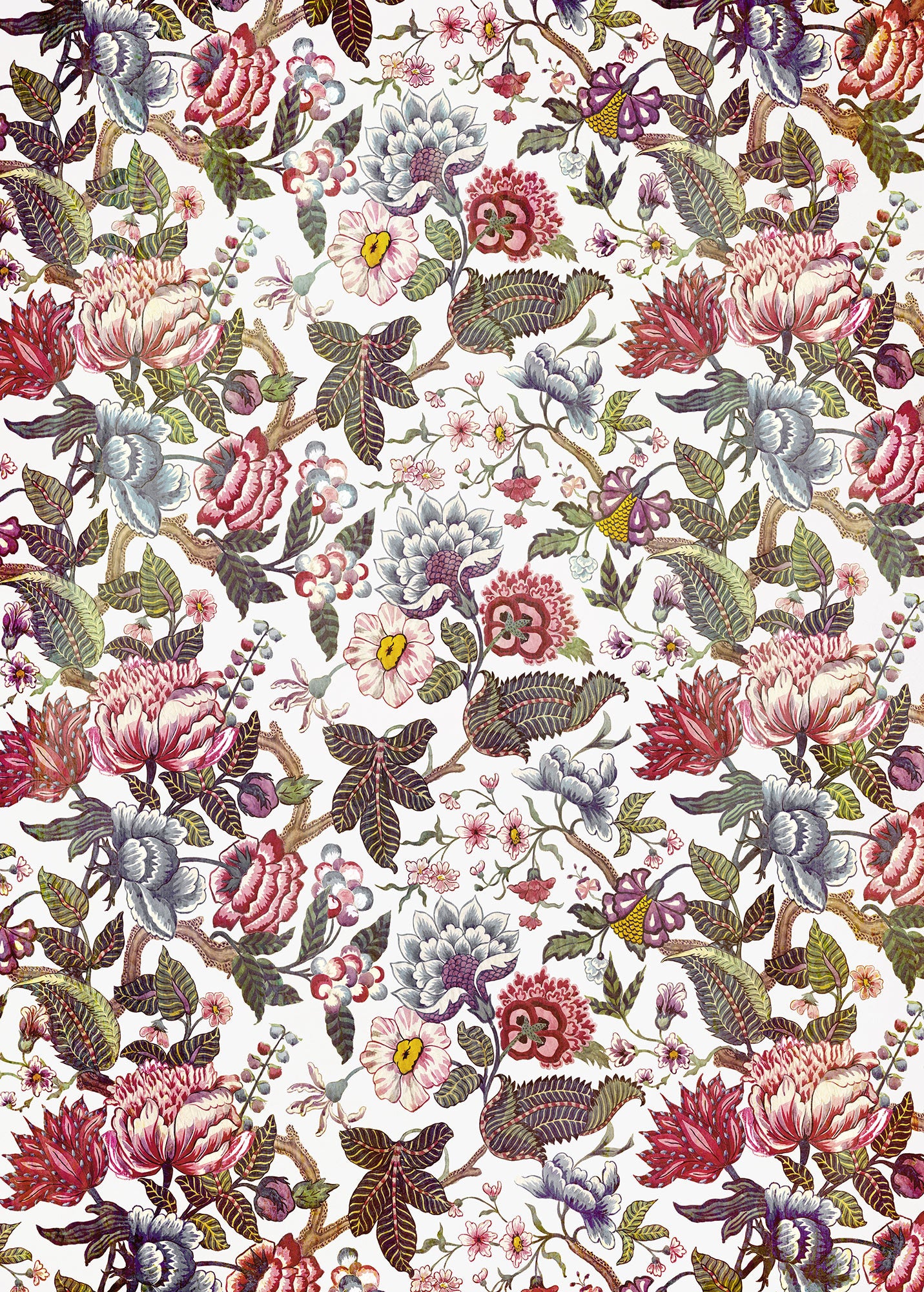 Fleurs de rêve - Custom Sized Mural Wallpaper (per m2)