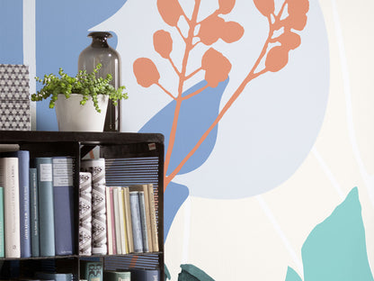 Tropical Shapes - Custom Sized Mural Wallpaper (per m2)