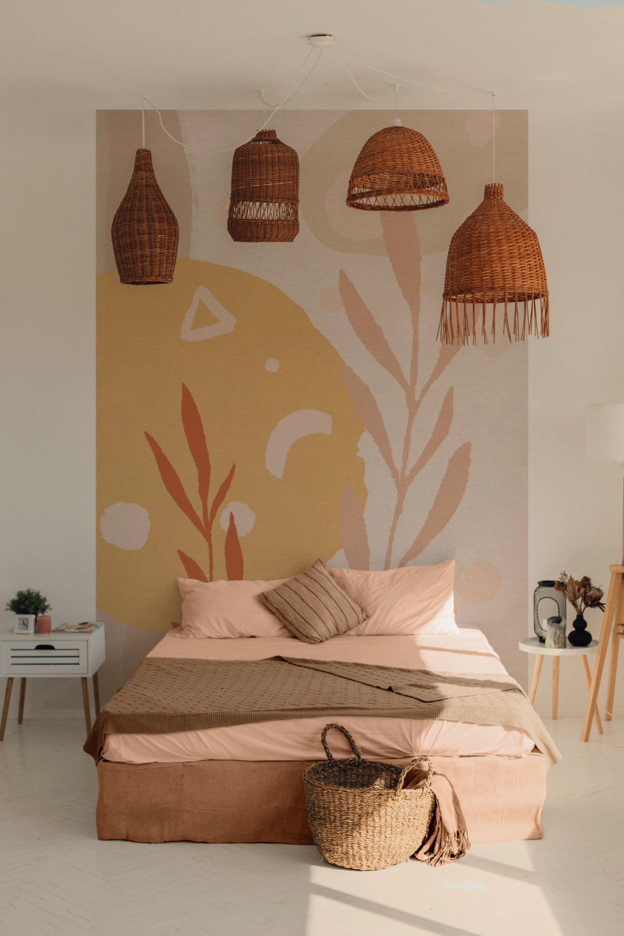 Bohemia Scandi - Custom Sized Mural Wallpaper (per m2)