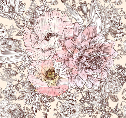 Allegra - Custom Sized Mural Wallpaper (per m2)