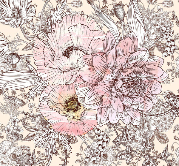 Sample – Allegra - Custom Sized Mural Wallpaper (per m2)