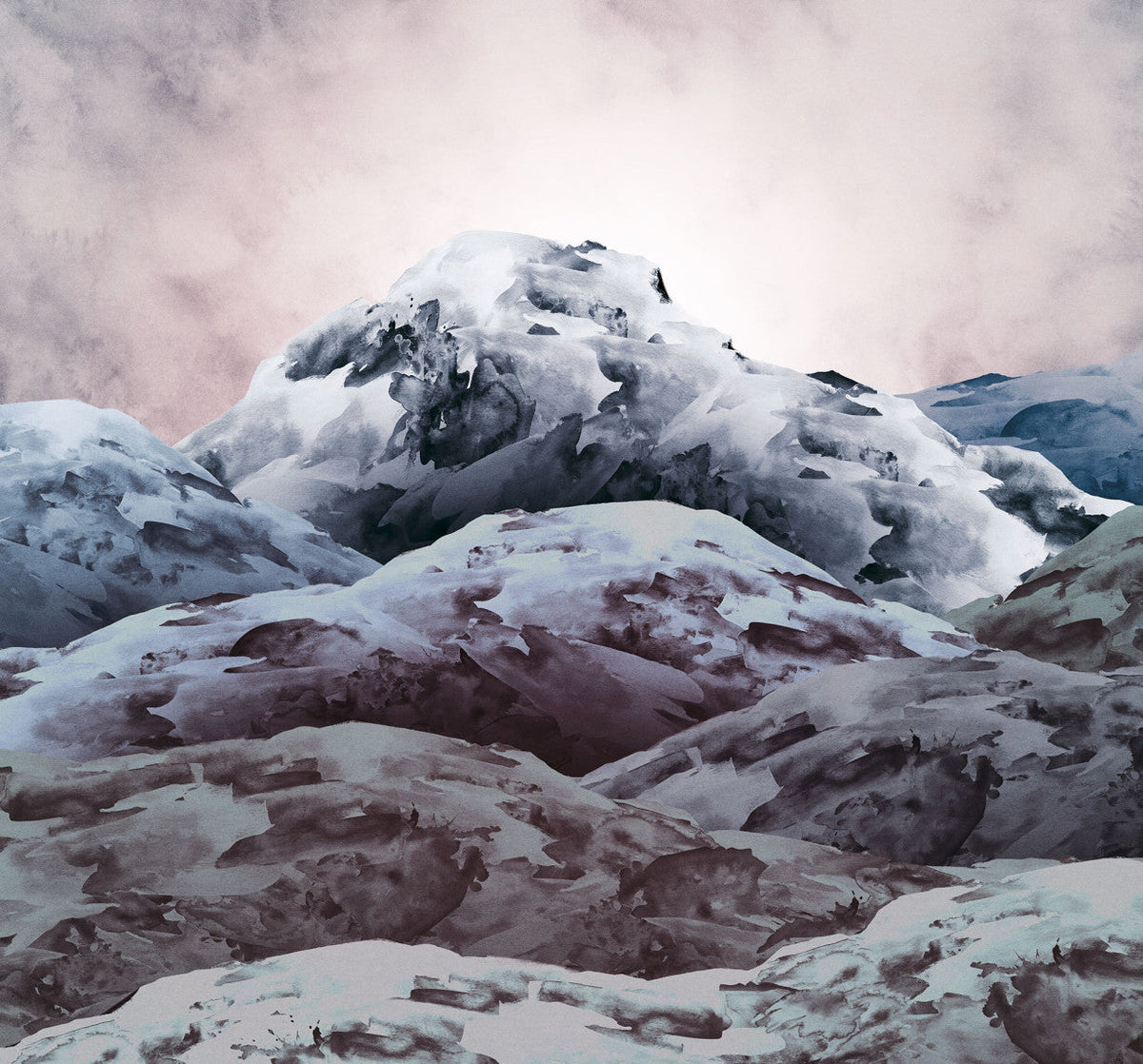 Sample – Shadow Mountain - Custom Sized Mural Wallpaper (per m2)
