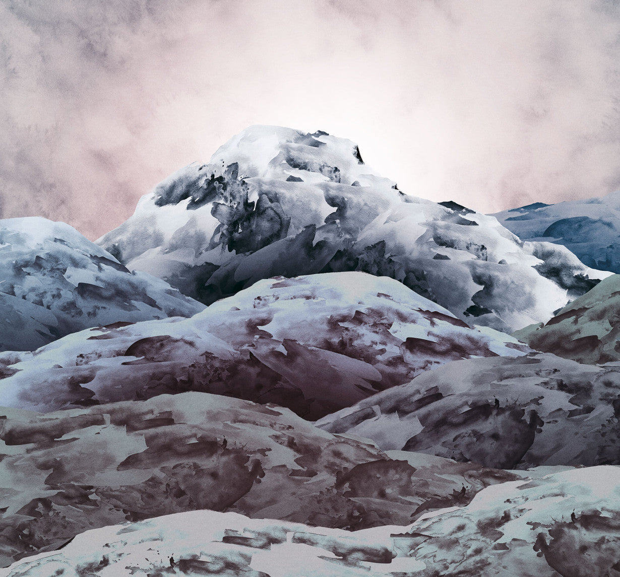 Sample – Shadow Mountain - Custom Sized Mural Wallpaper (per m2)