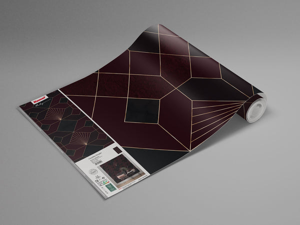 Sample – Deco Obsidian - Onyx - Custom Sized Wallpaper Mural (per m2)