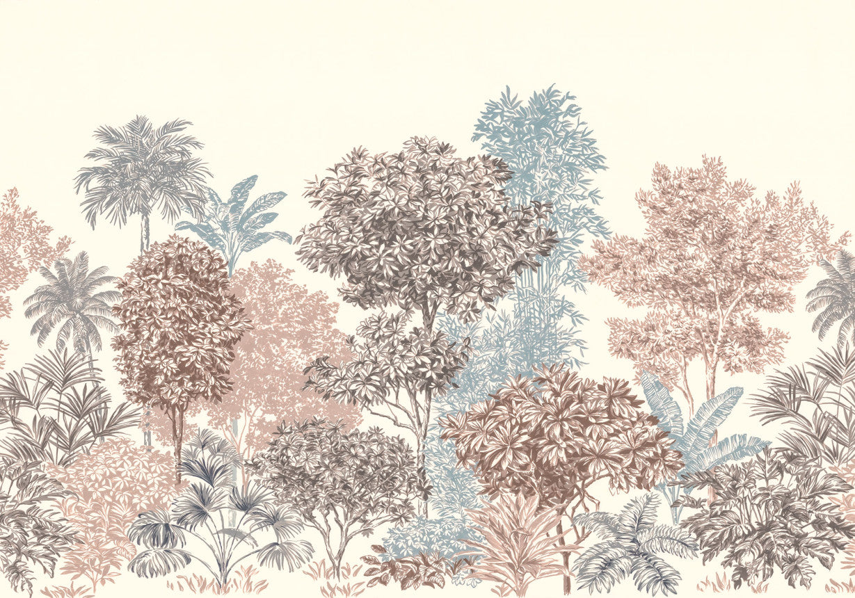 Sample – Painted Trees - Custom Sized Mural Wallpaper (per m2)