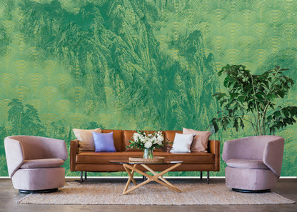 Montagnes - Custom Sized Wallpaper Mural (per m2)