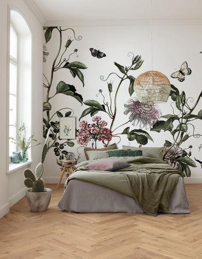 Paradis de Papillons - Custom Sized Wallpaper Mural (per m2)