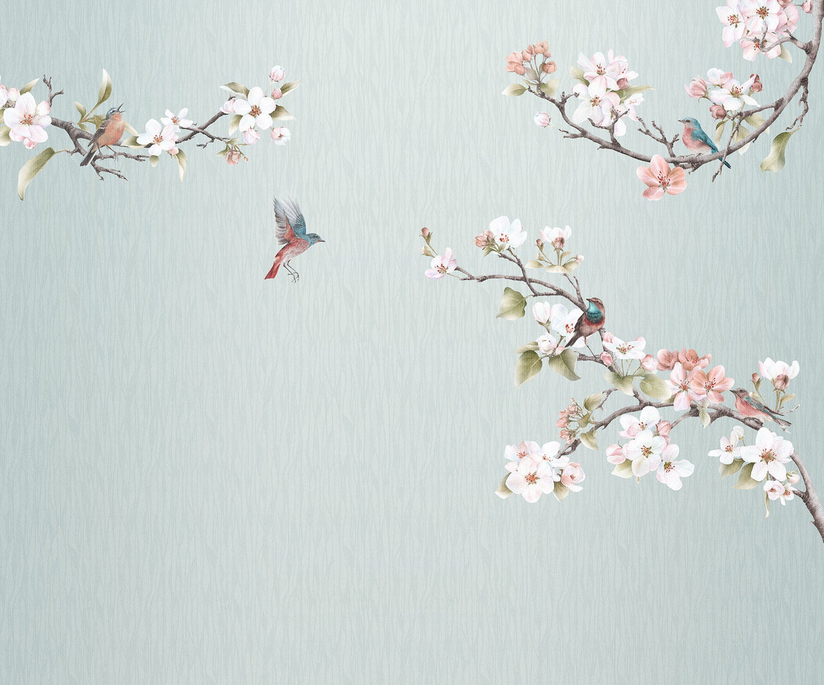 Sample – Apple Blossom - Custom Sized Wallpaper Mural (per m2)