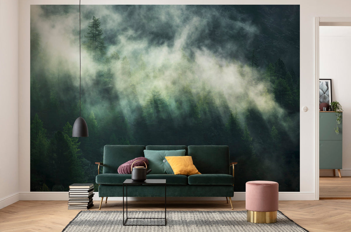 Misty Crowns - Custom Sized Wallpaper Mural (per m2)