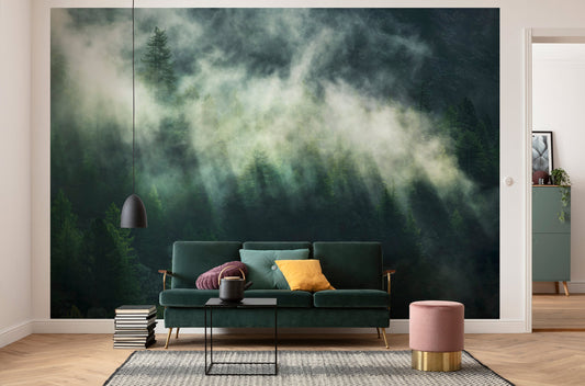 Misty Crowns - Custom Sized Wallpaper Mural (per m2)