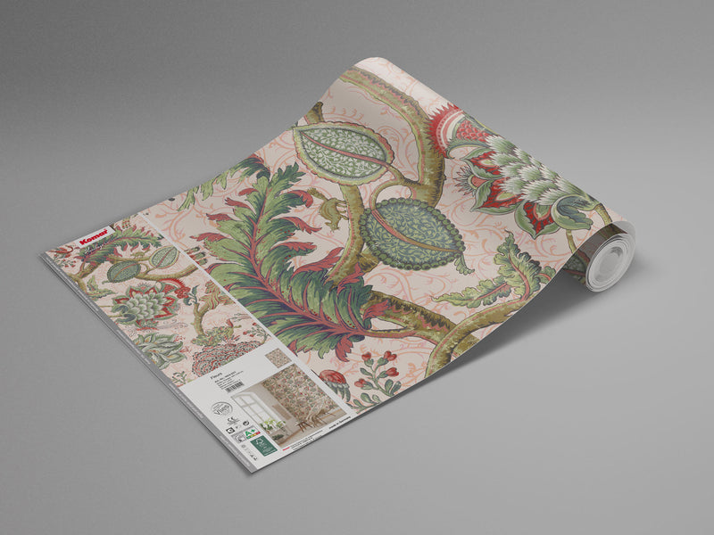 Verdant Whimsy - Custom Sized Wallpaper Mural (per m2)