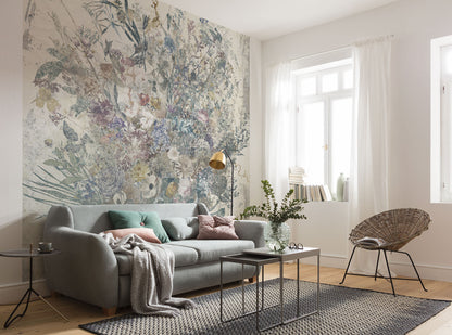 Bouquet Blowout - Custom Sized Mural Wallpaper (per m2)
