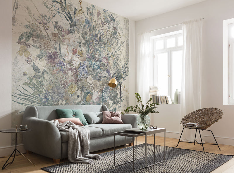 Bouquet Blowout - Custom Sized Mural Wallpaper (per m2)