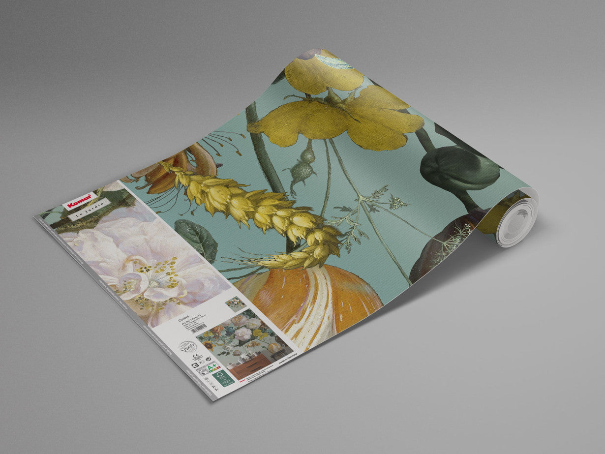 Cultive Large Scale Floral - Custom Sized Wallpaper Mural (per m2)