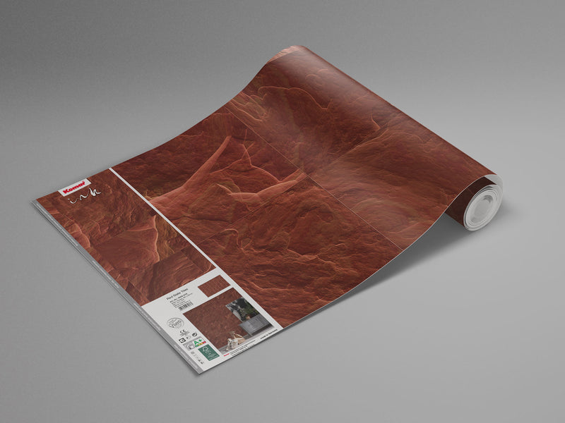Red Slate Tiles - Custom Sized Mural Wallpaper (per m2)