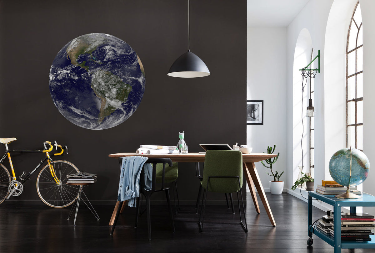 Earth - Circular Mural - Self Adhesive