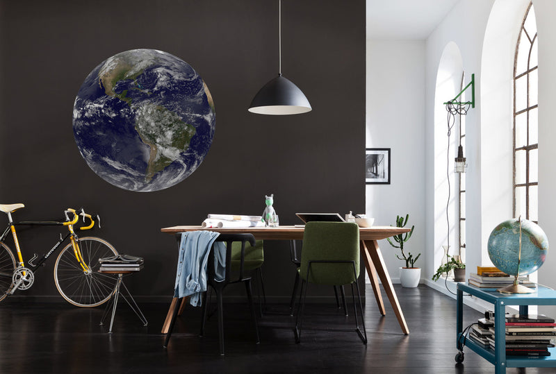 Earth - Circular Mural - Self Adhesive