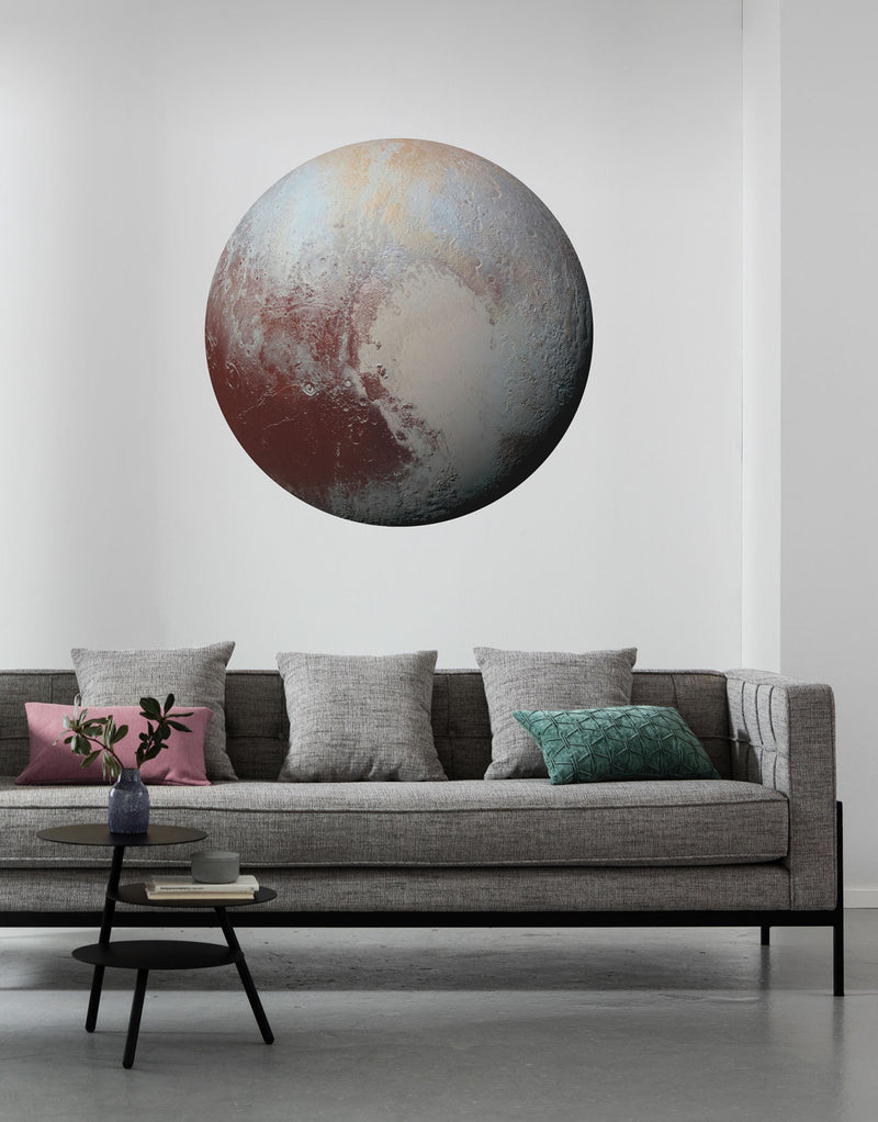 Pluto - Circular Mural - Self Adhesive