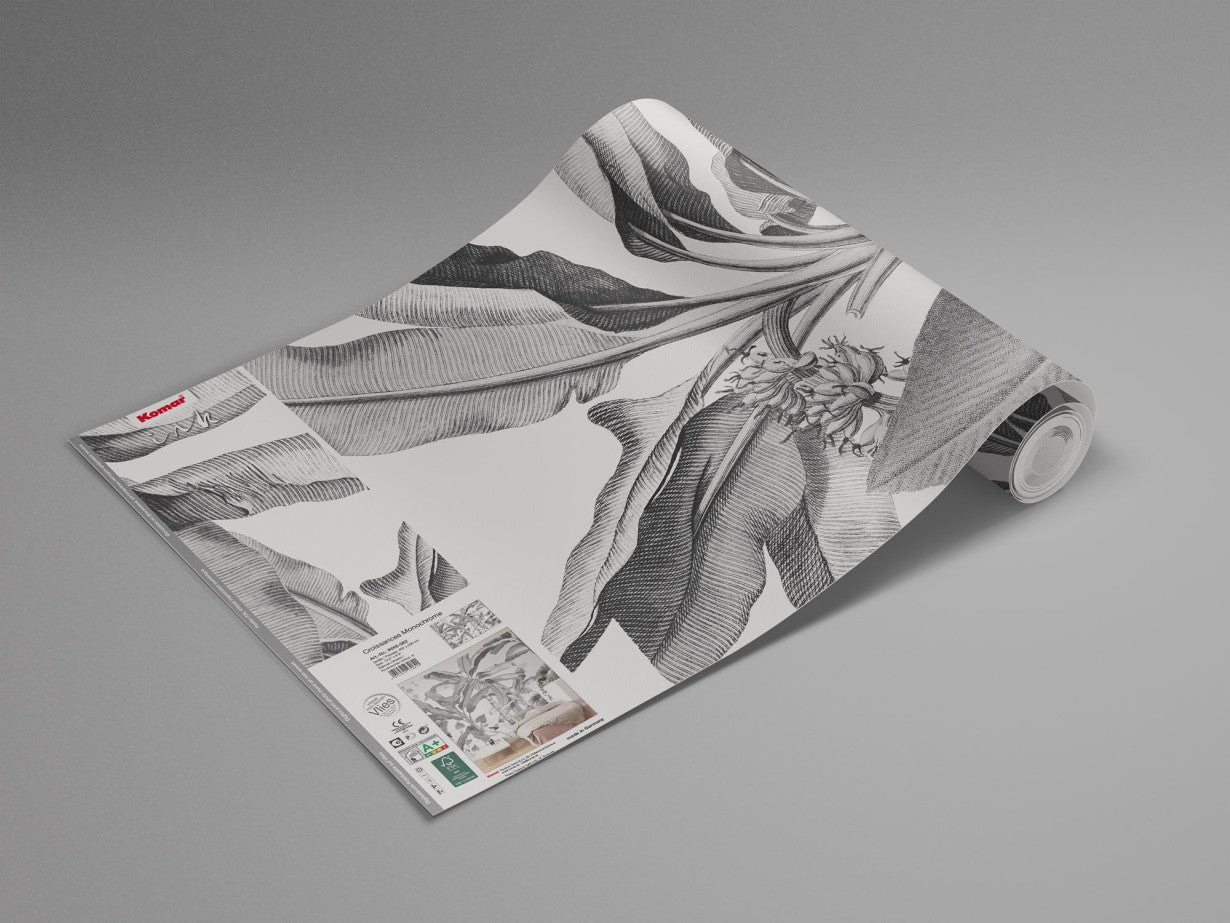 Croissances Monochrome - Custom Sized Mural Wallpaper (per m2)