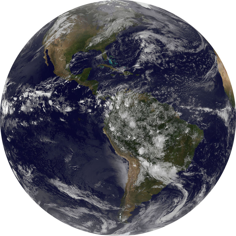 Earth - Circular Mural - Self Adhesive