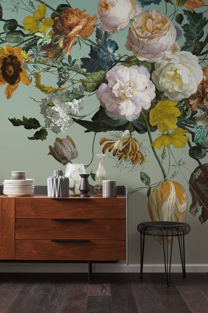 Cultive Large Scale Floral - Custom Sized Wallpaper Mural (per m2)