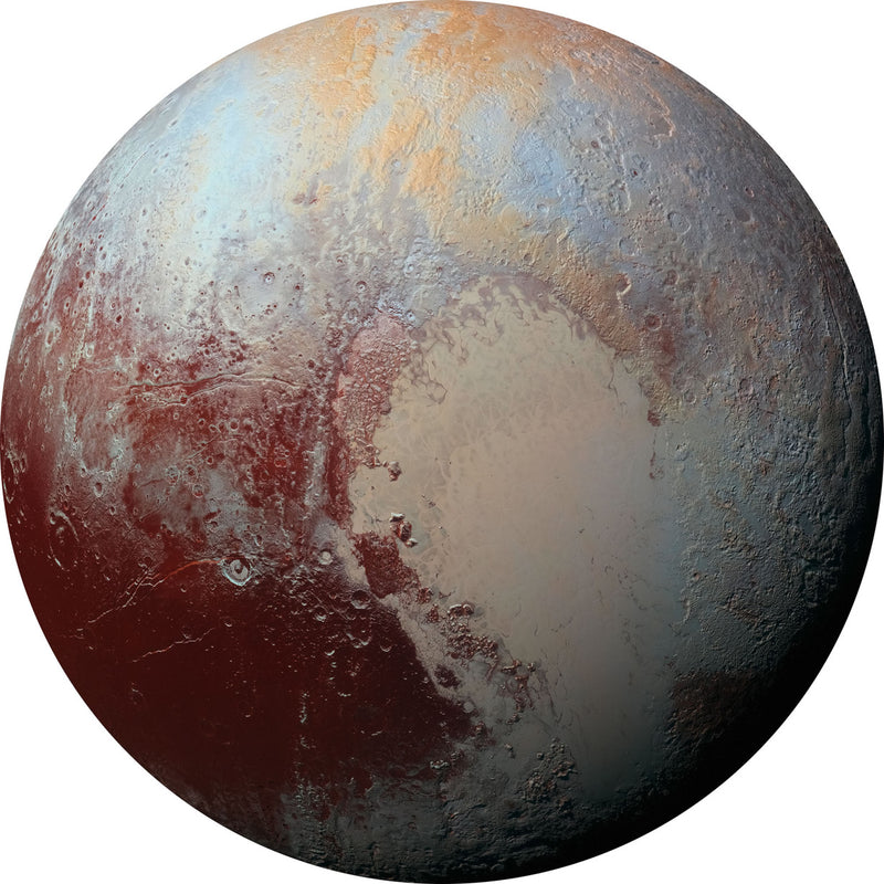 Pluto - Circular Mural - Self Adhesive