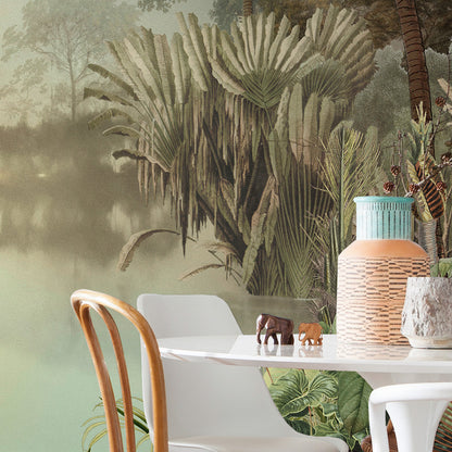 Tranquil Oasis - Custom Sized Wallpaper Mural (per m2)