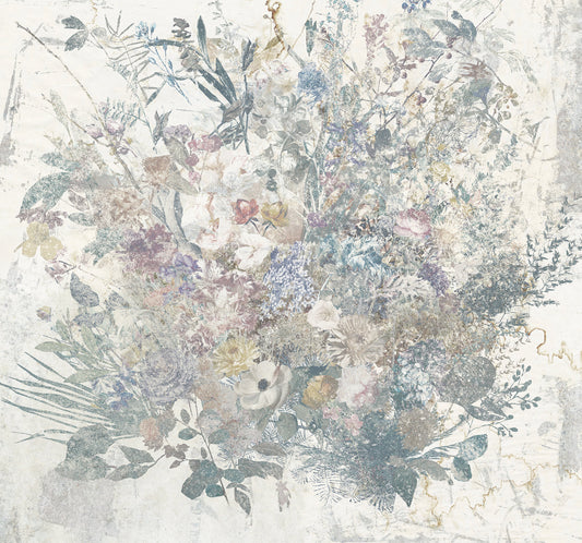 Bouquet Blowout - Custom Sized Mural Wallpaper (per m2)