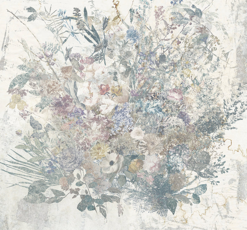 Bouquet Blowout - Custom Sized Mural Wallpaper (per m2)