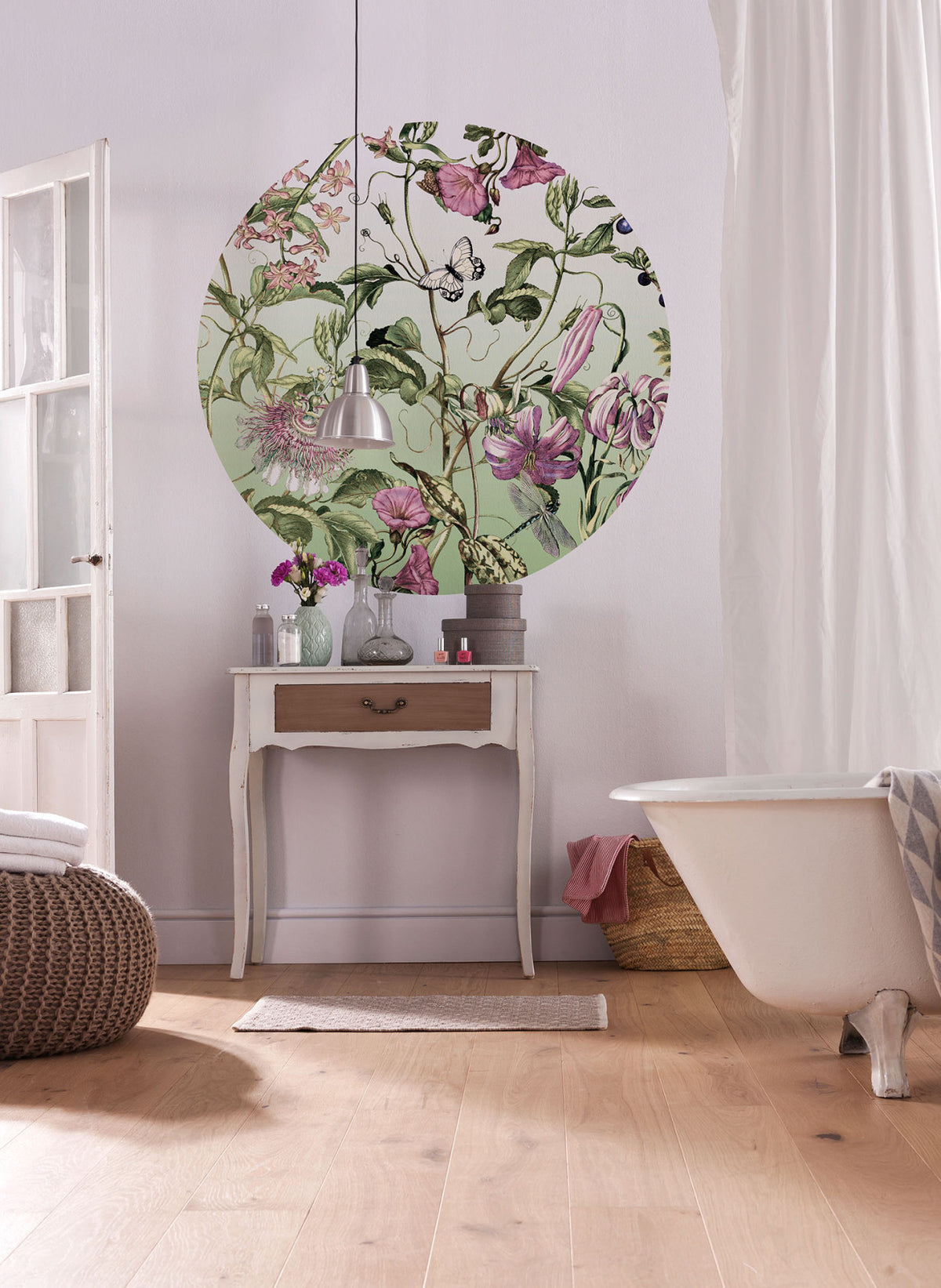 Louloudi - Circular Mural - Self Adhesive