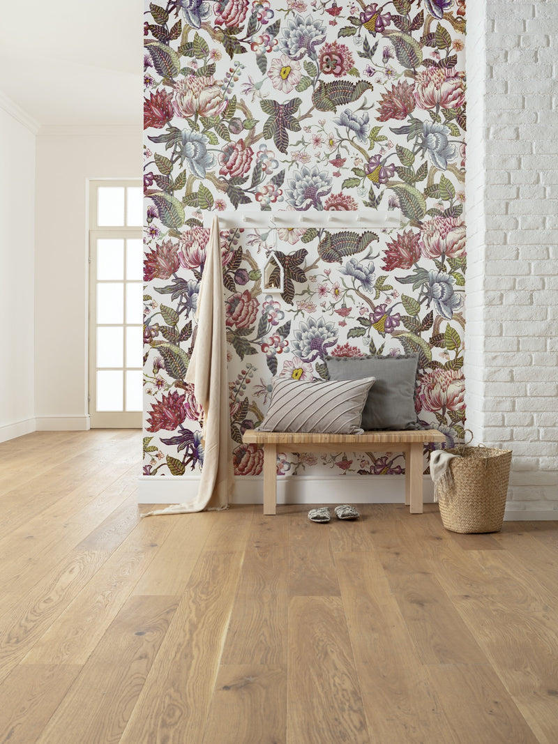 Fleurs de rêve - Custom Sized Mural Wallpaper (per m2)