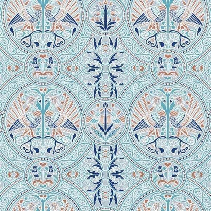 Arabian Birds Florence Broadhurst Wallpaper - Azure