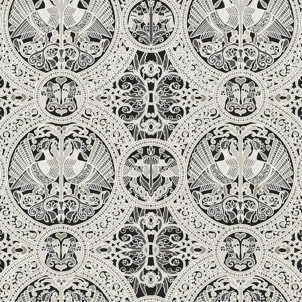 Sample – Arabian Birds Florence Broadhurst Wallpaper - Night