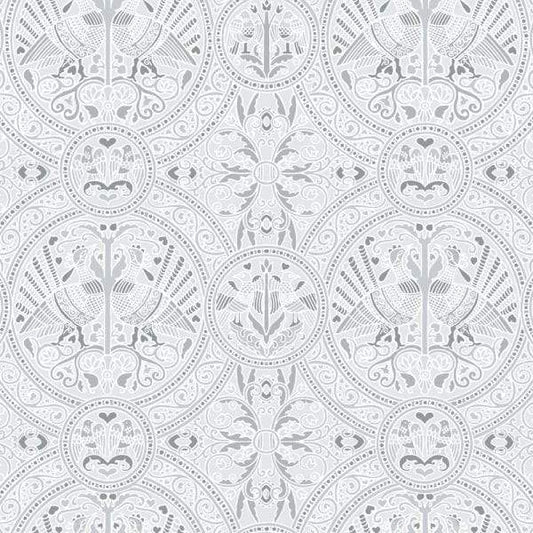Arabian Birds Florence Broadhurst Wallpaper - Limestone
