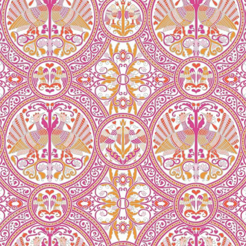 Sample – Arabian Birds Florence Broadhurst Wallpaper - Summer